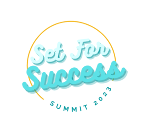 Set For Success Summit 2023 logo in a seafoam and teal color